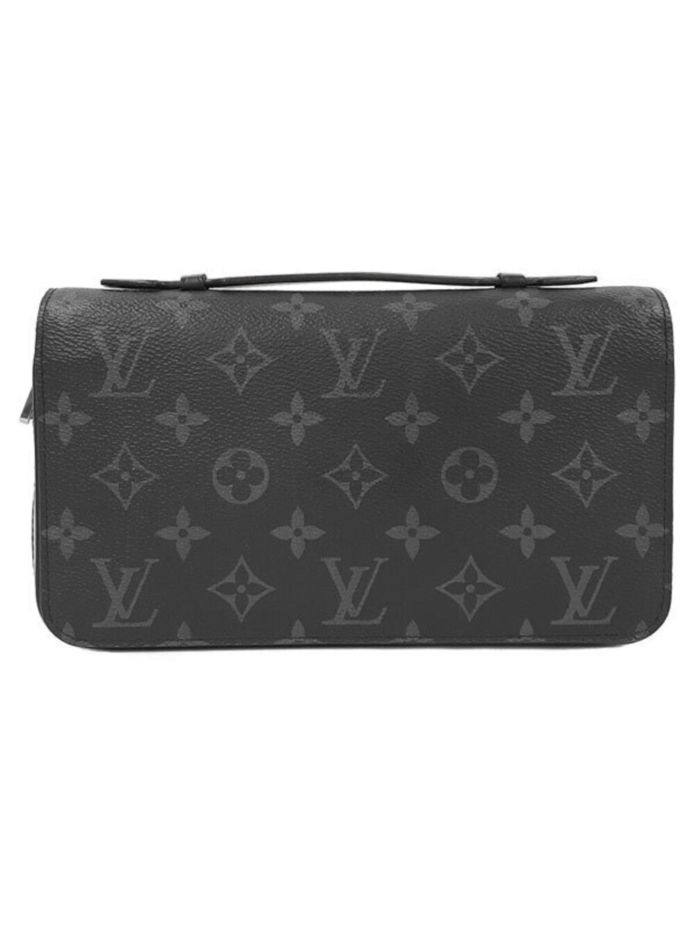 Louis Vuitton Monogram Eclipse Black Zippy Round Zipper Long Wallet